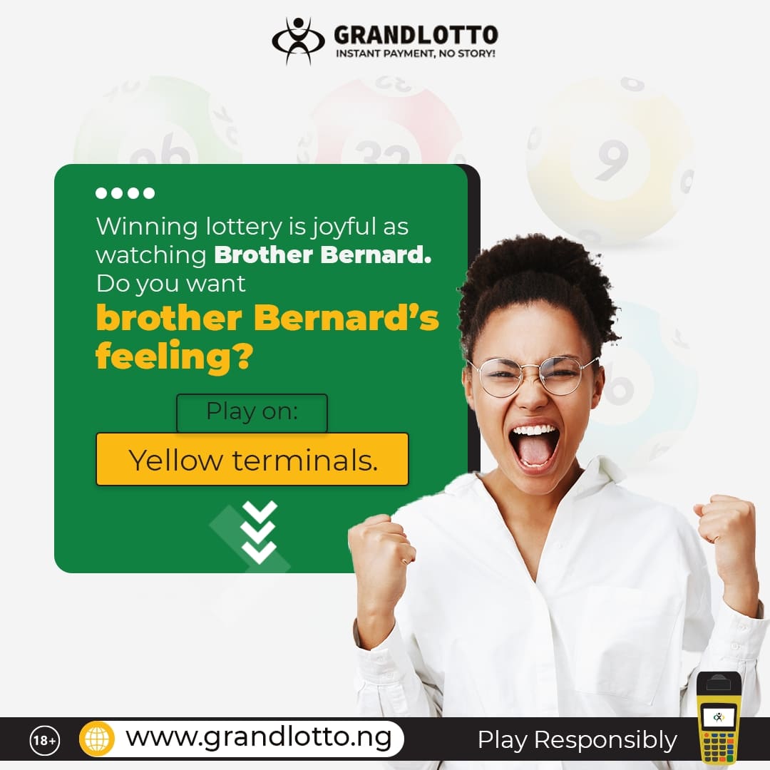 _grandlotto's tweet photo. Play on that yellow terminal close to you today!
#Instantpayment #nostory #Grandlotto #lotto #Lottonigeria #indoorgames #playandwin #eiih #brotherbernard #joy #win #feelings https://t.co/S2GH8vOHpB