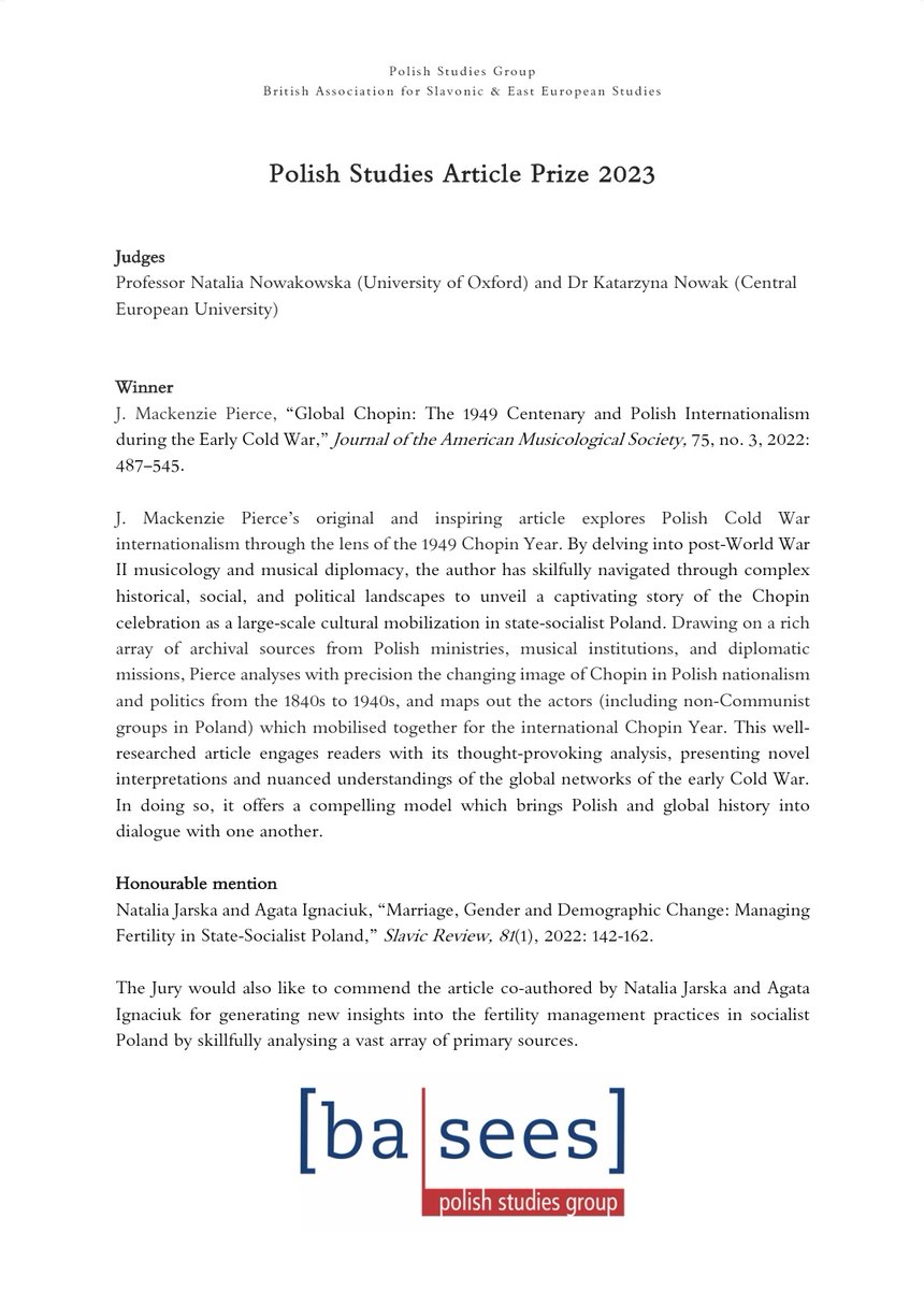 PolishStudies BASEES tweet media