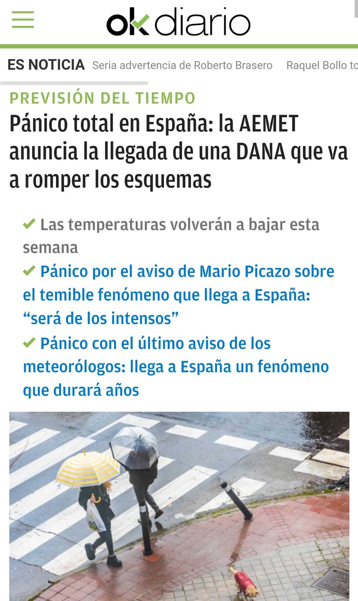 MeteoSE's tweet photo. ⏭️ Crear alarmismo meteorológico injustificado es una manera de pervertir el código deontológico básico del periodismo. Aquí dejamos algunos ejemplos,..y son solo de la prensa de hoy‼️ @aprensamadrid https://t.co/XhbLekXOT4