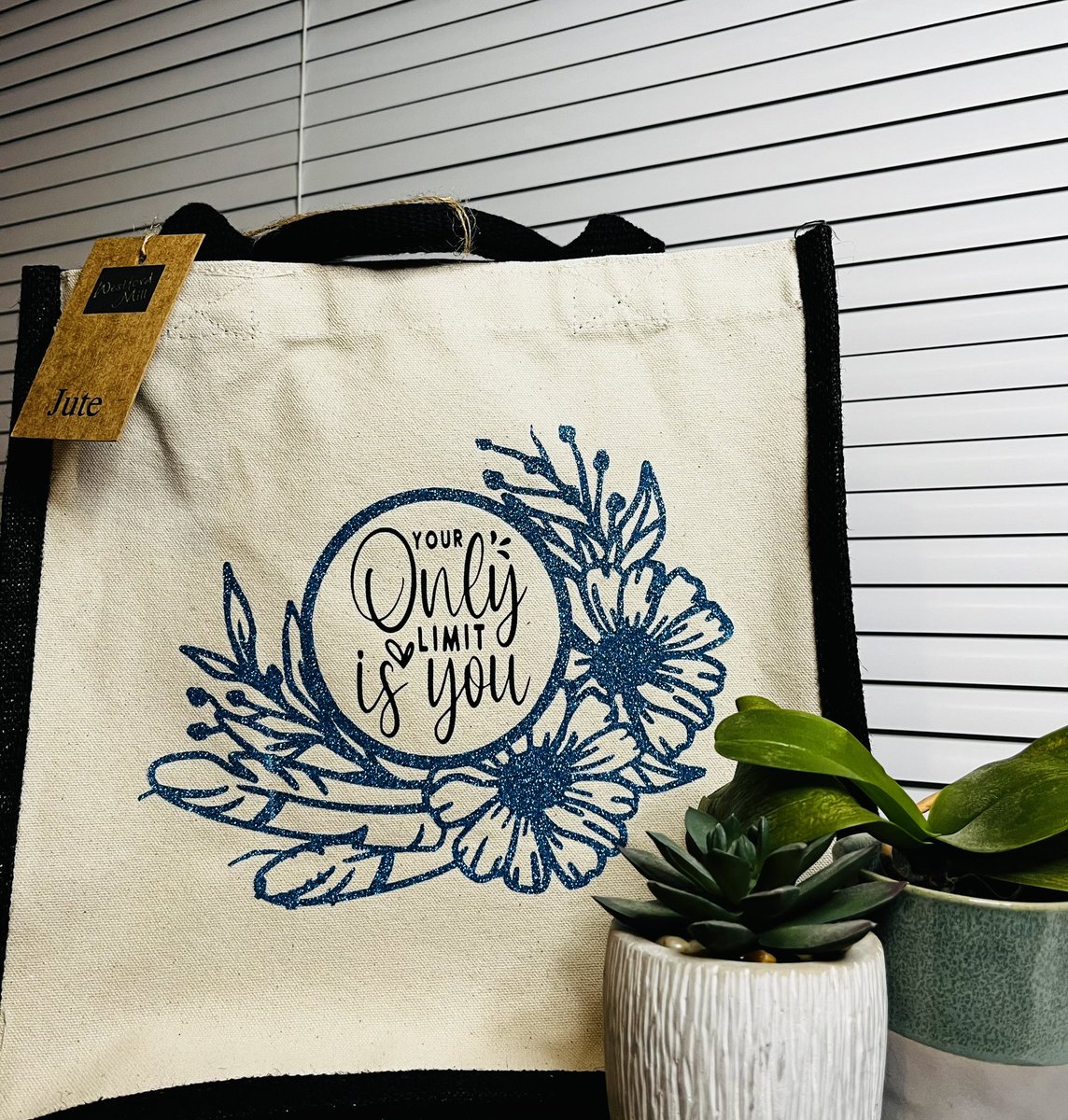 KMDesigns2019's tweet photo. Stylish &amp; pretty whilst carrying that powerful message! Buy yours today! 

https://t.co/Mks6u1vhRs

#mentalhealth #PositiveMindset #Neurodiversity #autism #adhd #mentalhealthawarenessweek2023 #MentalHealthMonth #jutebag #shoppingonline #SmallBusiness  #paramedic #viral #tiktok https://t.co/FOcWEd01g3