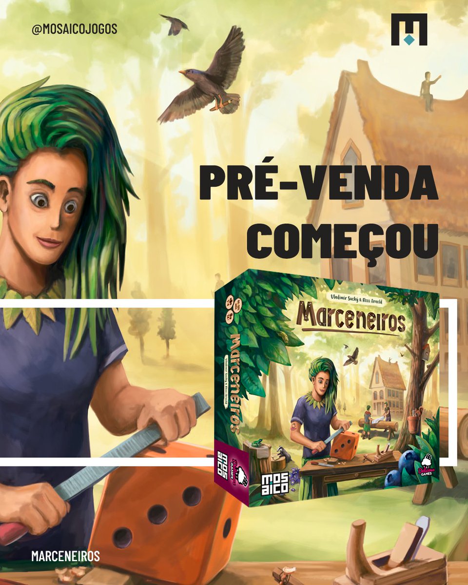 MosaicoJogos's tweet photo. A pré-venda de Marceneiros começou!
O jogo chega às lojas no começo de junho, mas você já pode garanti-lo por um preço especial nas melhores lojas do ramo até o dia 05 de junho… e você não vai ficar fora dessa.
#marceneiros #mosaicojogos #grandesjogosparaosmelhoresjogadores https://t.co/OdNITKeIWu