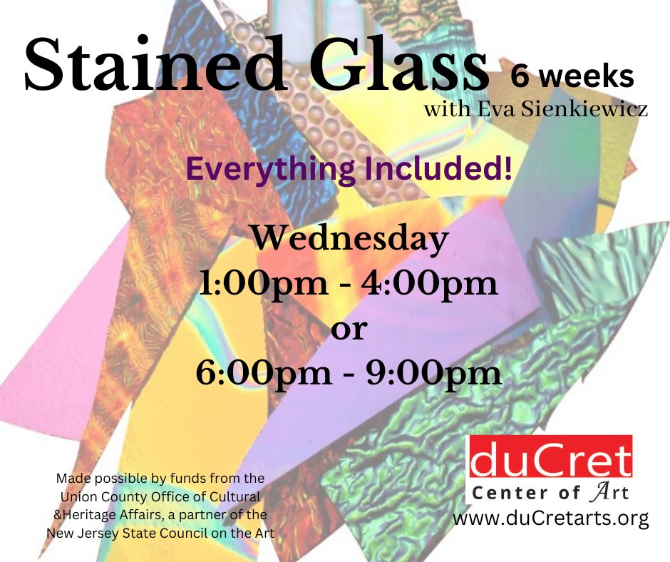 #art #artcenter #ducret #arteducation #artclasses #artclassesforadults #STAINEDGLASS #glass #hobby #creative #thingstodo #stainedglassart #plainfieldnj