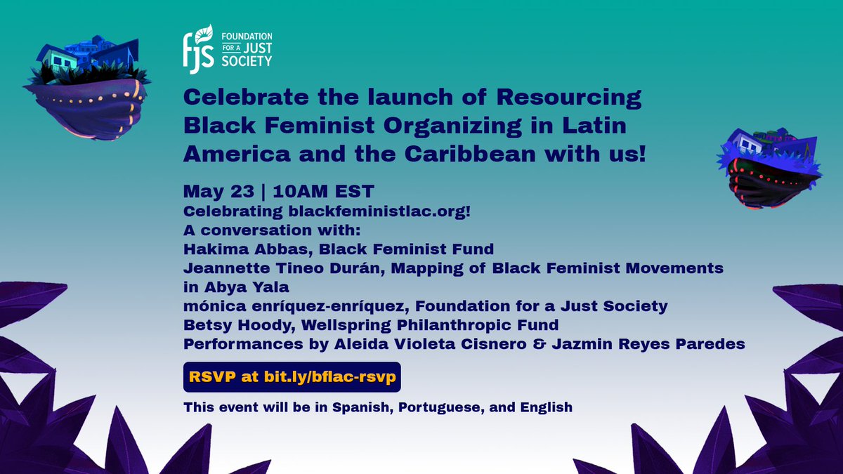 Let’s talk about how #BlackFeminists in #LatinAmerica #Caribbean are leading social justice issues despite an almost total lack of funding. Join us on 5/23: fjs-org.zoom.us/webinar/regist…

#FundBlackFeminists
