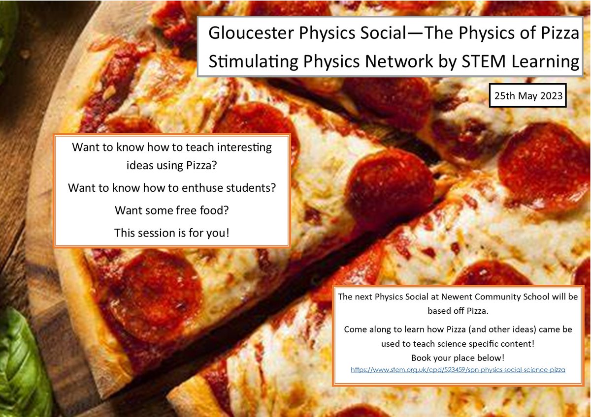 MrJonesParry's tweet photo. The next Physics Social at Newent will happen next Thursday (25th) at 4:30pm. For more info https://t.co/sA7u3gmTis. #SPN #stimulatingphysicsnetwork #STEMeducation https://t.co/DrQZja94fi