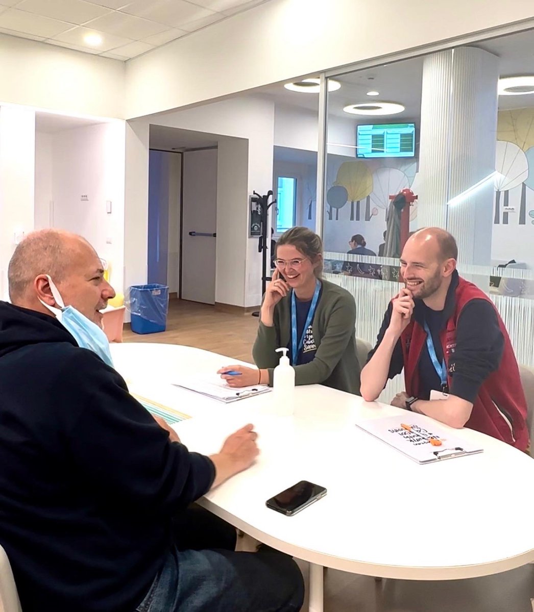 CancerEurope's tweet image. In day 2 of our #PeerVisit we visited the research lab 🧪🔬, learned about #sportscience and #exercisetherapy in the oncology setting for #AYA patients 👟💪then we wrapped the day with a guided tour of the outpatient service and an uninhibited discussion with Italian AYA patients