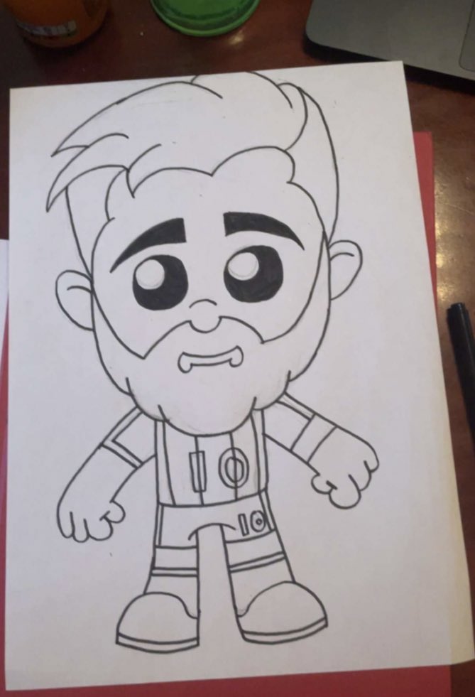 Que arte #leomessi #messi #dibujos  gracias amiga por este hermoso dibujo 😀