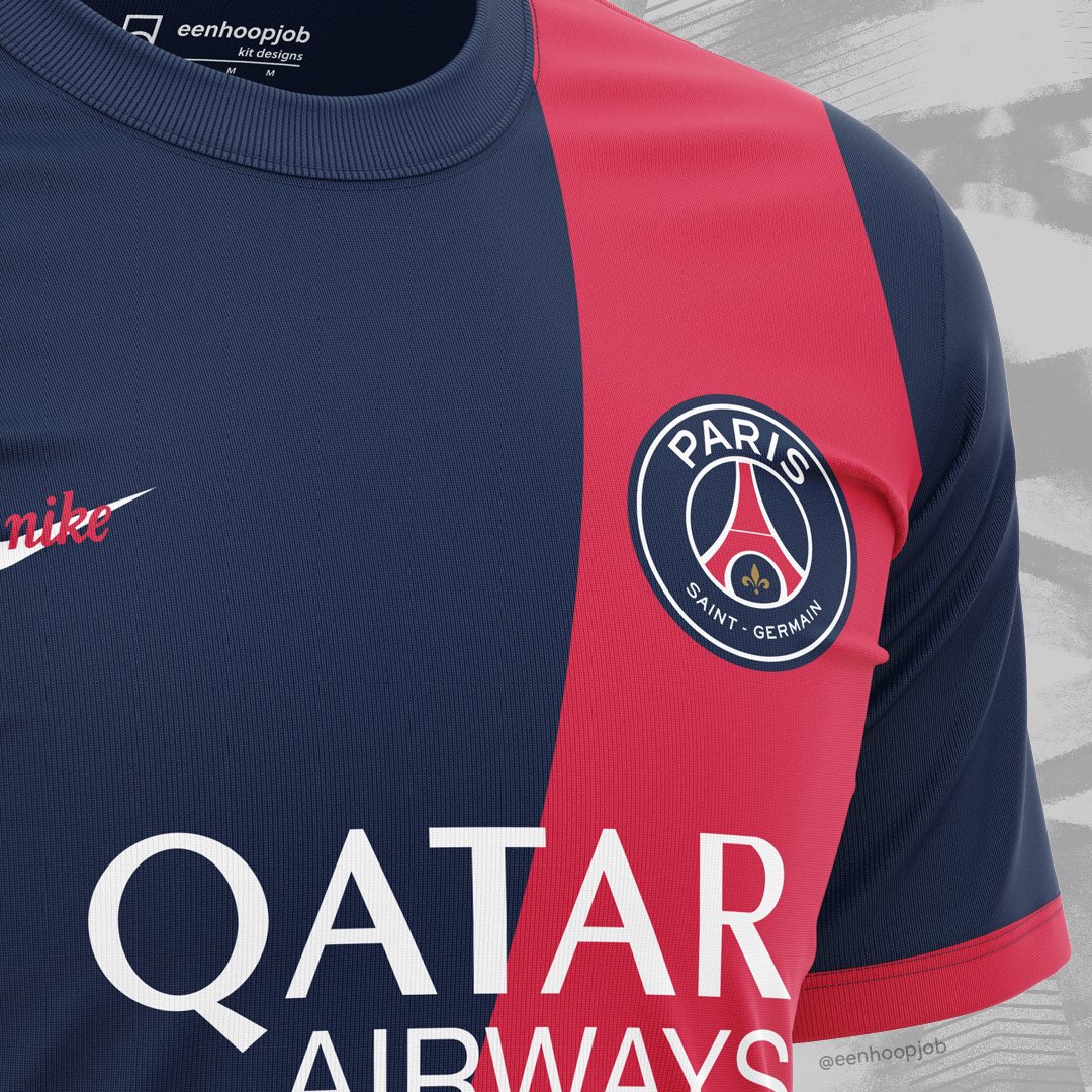 eenhoopjob's tweet photo. 📂 Eenhoopjob concepts
└📂 Ligue 1 🇫🇷
└ 📂 Paris Saint-Germain /PSG home and away kit concepts
Please rate 1-10. Thoughts about these designs?
#psg #paris #parissaintgermain #psgfans #psglow #psgjordan #parissaintgerman #nike @PSG_inside https://t.co/nLViGKdGdm