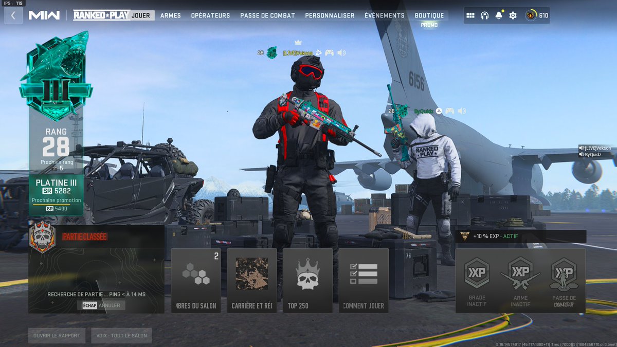 Encore de la #MW2Ranked sur Kick !
<a href="/kickfrancais/"></a> 

kick.com/vekson