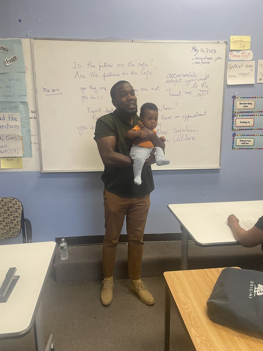 Yesterday I visited <a href="/GilbertAlbertCC/">Nicole Lanice</a> Institute, where newcomers are learning English