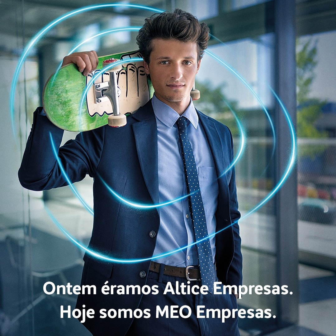 Ontem éramos Altice Empresas. Hoje somos MEO Empresas.
O mundo está a mudar e por isso mudou também a nossa marca e as nossas redes. 
Acompanhe esta mudança e siga-nos em <a href="/MEOpt/">MEO</a> 🤝
#meoempresas
