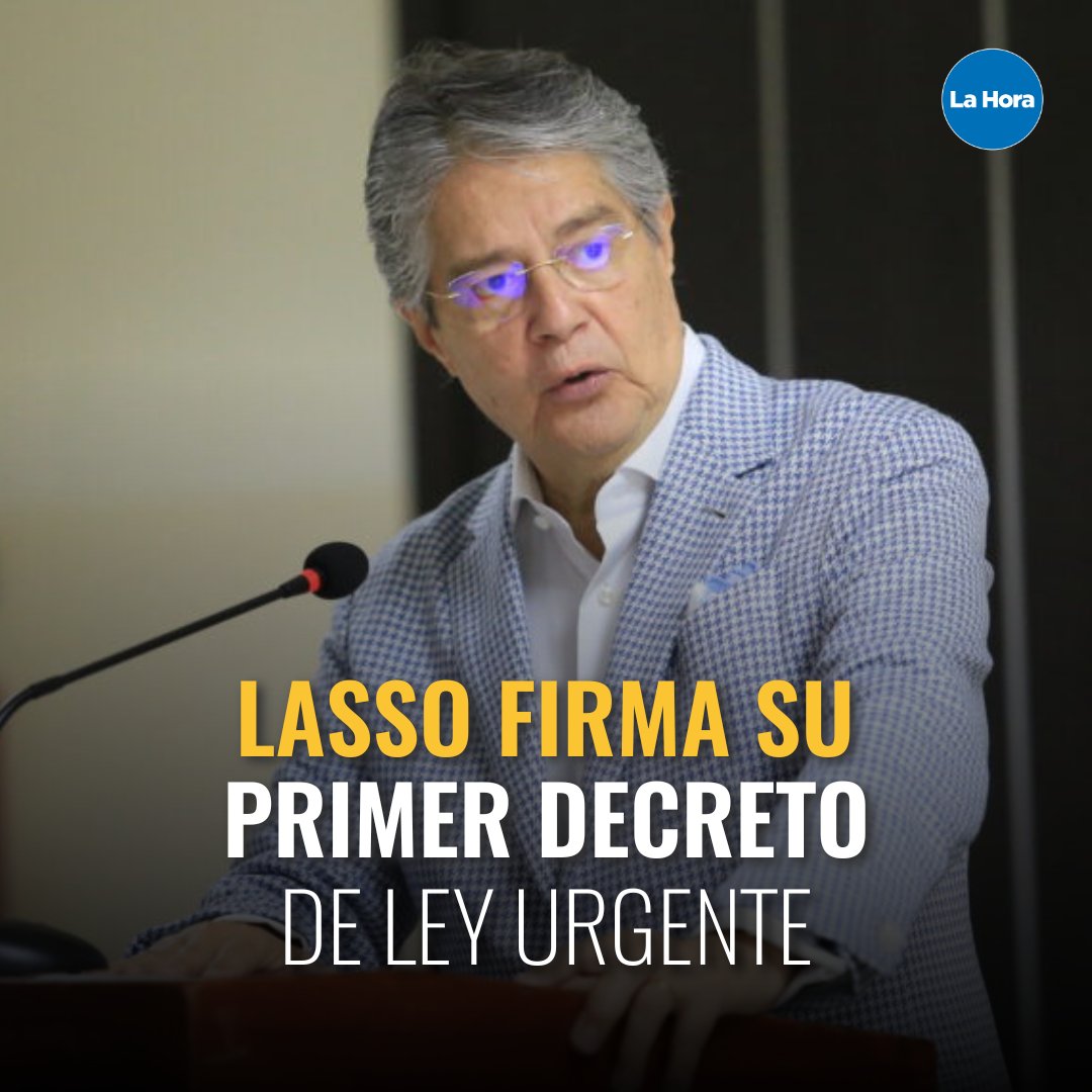 lahoraecuador's tweet photo. Luego de firmar la #MuerteCruzada ✍🏼, @LassoGuillermo aprobó la nueva reforma tributaria que reducirá el pago del impuesto a la renta. 👉🏻 https://t.co/X1QnYEOaDH https://t.co/H33cce2gDB