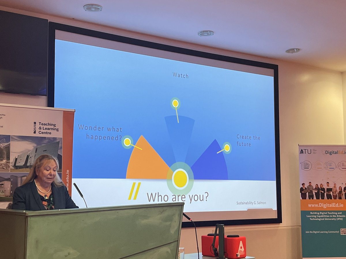carinaginty's tweet photo. Afternoon kicking off with @gillysalmon at #DigitalEd23 @atu_ie - What next? Who are we? Where are we going in HE? Join us online this afternoon at https://t.co/LosfVr828n https://t.co/sZ9Gz4ylaG