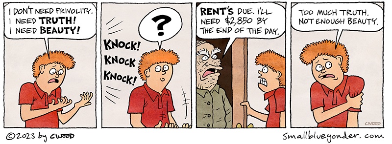 SmallBlueYonder's tweet photo. New Small Blue Yonder Comic! I Don’t Need Frivolity https://t.co/azPuHbZtE2
#HarshWayToStartTheDay #OhNoNotAgain #ComicsAboutGoodNews https://t.co/pSPfuh6kbI