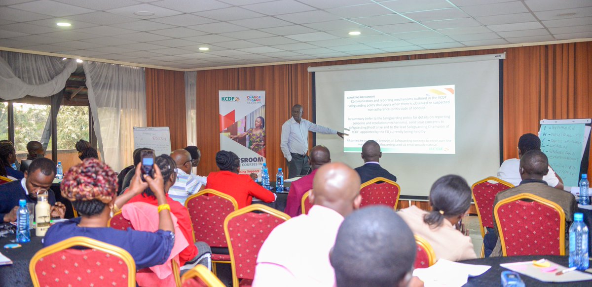 KCDF's tweet photo. Last week, KCDF trained 41 participants from 23 nonprofits across 16 counties on fundraising, reporting, communication, documentation &amp; safeguarding policies.

They are part of our Pamoja for Change Programme, fundraising for 50% of their projects while KCDF matches the rest. https://t.co/Vll051wgJ3