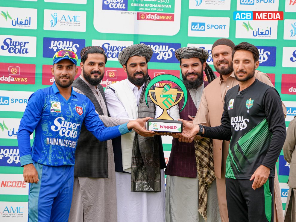 GAOneDayCup's tweet photo. The Super Cola Green Afghanistan One-Day Cup 2023 Grand Finale was played today, with the second inning of the match being washed out this afternoon, leading to a No-Result and both teams being crowned Joint-Winners.

Read More: https://t.co/m00HdYgDGh https://t.co/39y0U0E2cg