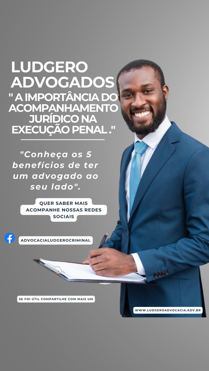 LudgeroContato's tweet image. A execução penal é o período em que a pena imposta pela justiça é cumprida pelo condenado. Nesse sentido, o acompanhamento do processo de execução penal por um advogado pode trazer inúmeros benefícios.#ExecuçãoPenal #AdvogadoNaExecuçãoPenal #BenefíciosDoAcompanhamentoJurídico