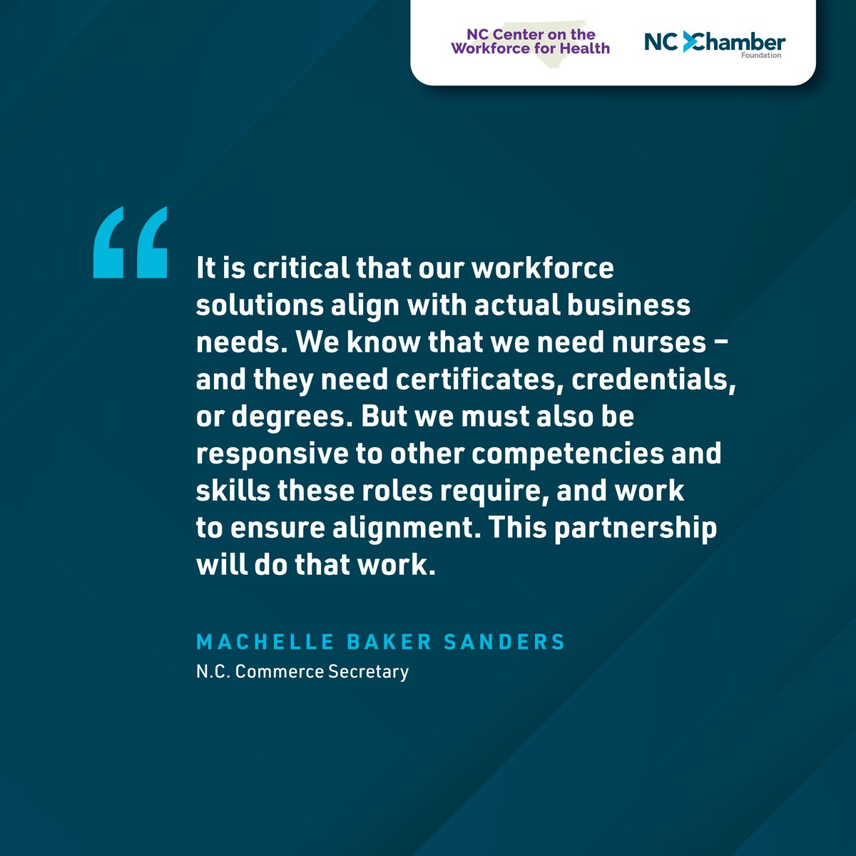 NCCommerce's tweet photo. Recently, the @NCChamber and the @NCIOM launched a partnership to address workforce shortages in healthcare, specifically #nursing, across the state. Nine employer-led talent pipelines will be created to address these issues. #NCWorkforce4Health
More: https://t.co/Rui34OIQP9 https://t.co/t3SPSqxjTA
