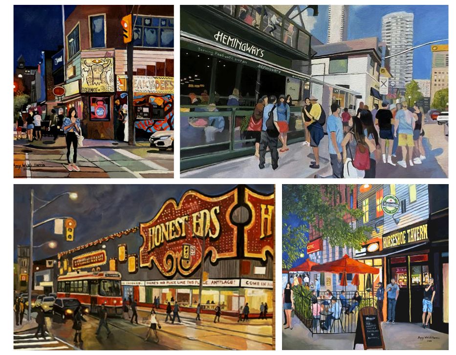Toronto Scenes and Landmarks Art Show-  Saturday May 27th from 12pm-5pm at <a href="/VintHomeBoutiq/">VintageHomeBoutique</a> located at 1639 St. Clair West in Toronto.  Original oil paintings and various prints for sale. #Toronto #TorontoArt #Torontopaintings #honesteds #sneakydees #hemingways #horseshoetavern