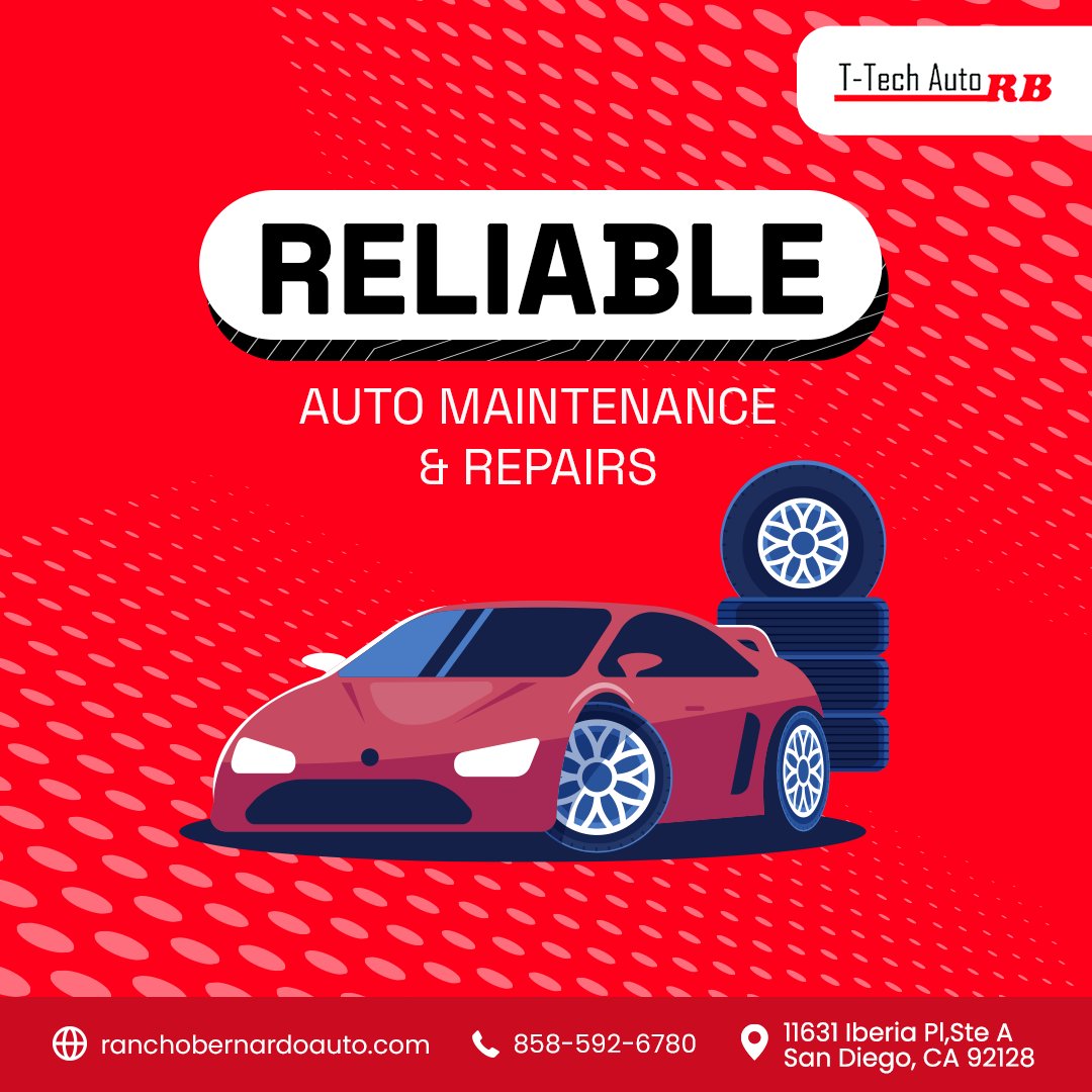 TTechAuto1's tweet photo. Don't let car troubles disrupt your life. Trust T-Tech Auto for reliable auto maintenance and repair services that keep you on the move. Contact us today!
Visit: https://t.co/2NzB6YDq0B
#carservice #getservice #benefits #sandiego #ttechautottechauto https://t.co/uBGNl5ncVT