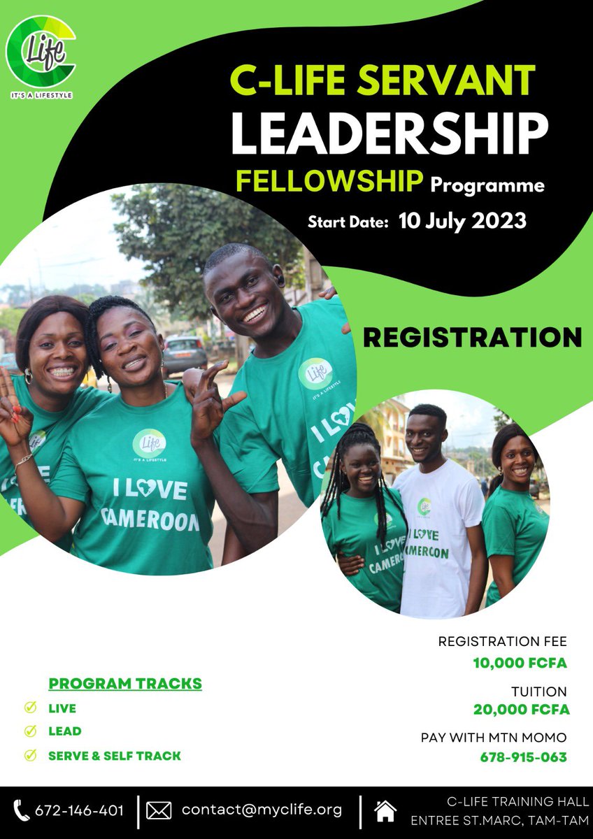 clifecommunity's tweet photo. We finally got a date 
Yes! The next cohort registration is already opened and guess what we are launching Cohort 15 Servant Leadership Fellowship Program on the 10 July 2023.😌

Please register using the link below 👇🏾 

https://t.co/UiiT3if0PW https://t.co/8CpGfoqus4