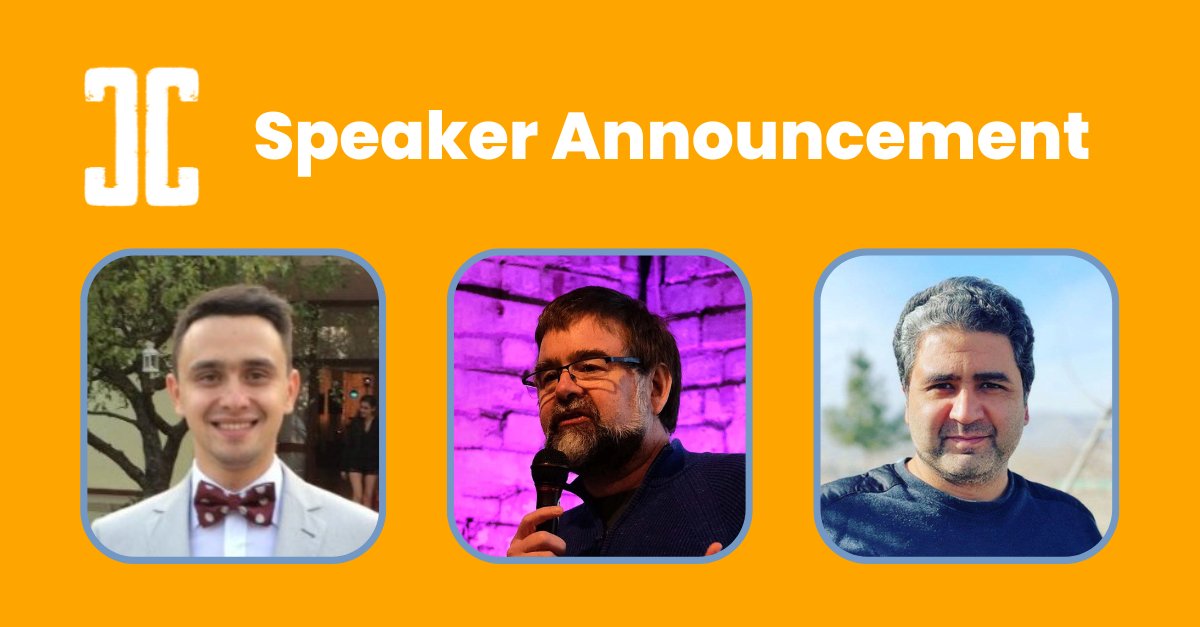 commconuk's tweet photo. Stoked to have so many great speakers at CommCon in FOUR WEEKS(!)
Today we welcome…
🔥 @RazvanCrainea from @OpenSIPS
🔥@RobinJPickering from @aplisay
🔥 @MespioS from @nasim_telecom and IP-PBX Laboratory at @FU_Mashhad
More on our blog 🤓https://t.co/ErM8vLugdS https://t.co/9qyziPIPQ0