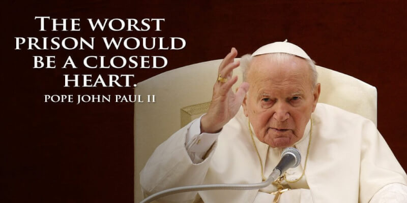 He would have been 103 years today.  
.
Happy Birthday Pope John Paul II. 