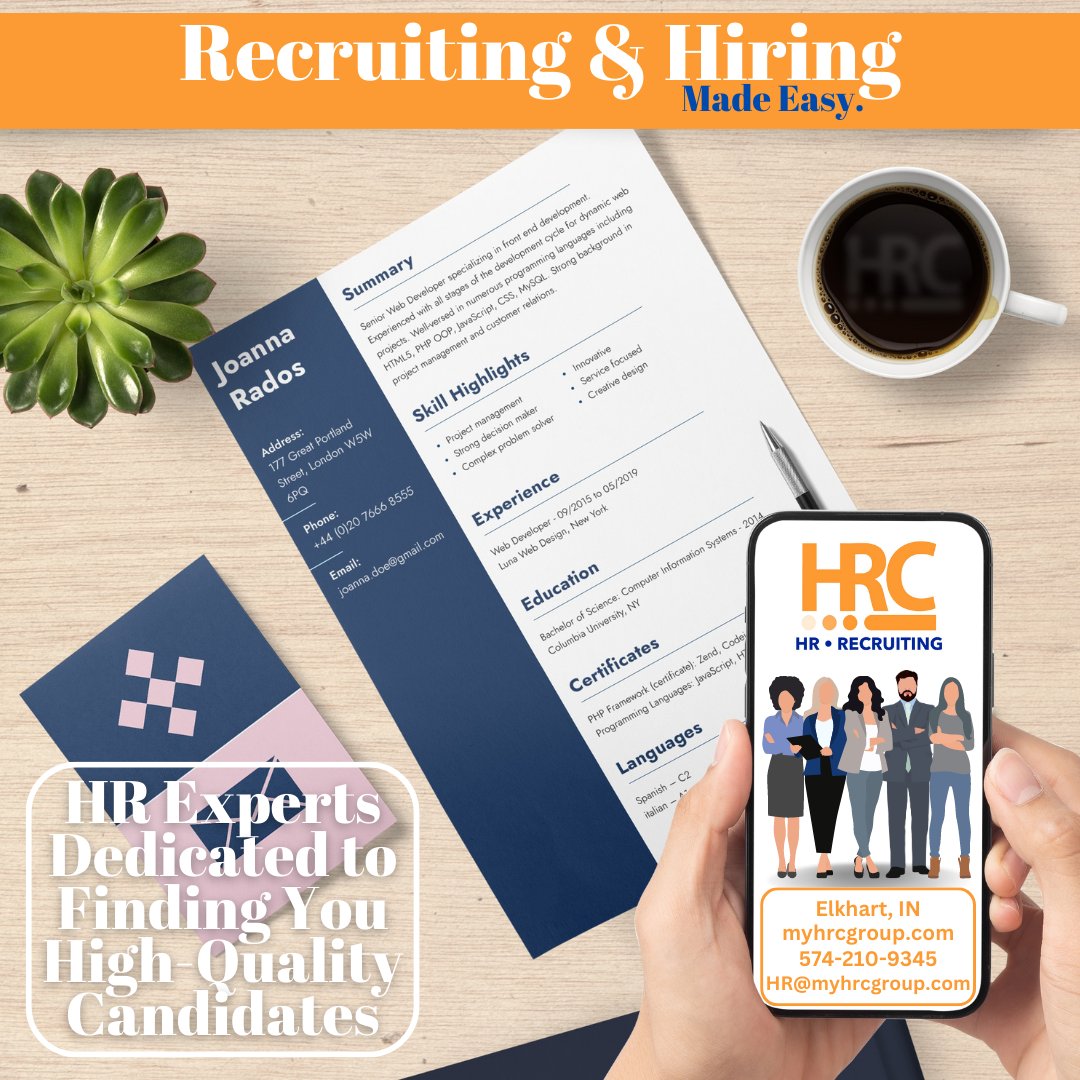 Say Goodbye to the Headache of Hiring and Hello to HRC!

#recruitment #recruiting #staffing #hr #hrconsulting #hrservices #news #business #ceo #president