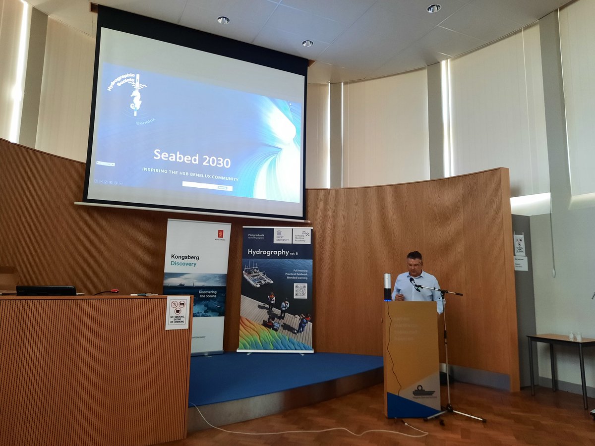 JamieMcMP's tweet photo. At Antwerp Maritime Academy @seabed2030 session to inspire the BENELUX Hydrographic Society Community.  Organised by Koen Vanstaen Director Flemish Hydrography @agentschapMDK. Excellent presentation by Emma Kilcoyne of our long-standing partner @fugro https://t.co/qJZSddwWsi