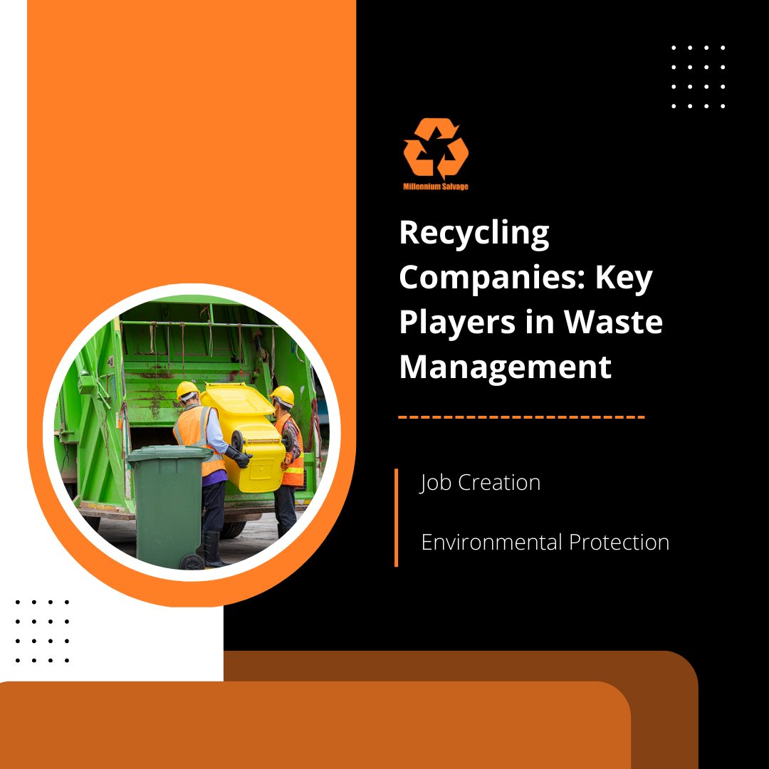 Recycling Companies: Key Players in Waste Management 
Job Creation
Environmental Protection

#recycling #wastemanagement  #recyclingcompany #jobcreation #environmentalprotection #waterpollution #airpollution #soilpollution #greenhousegasemissions #climatechange