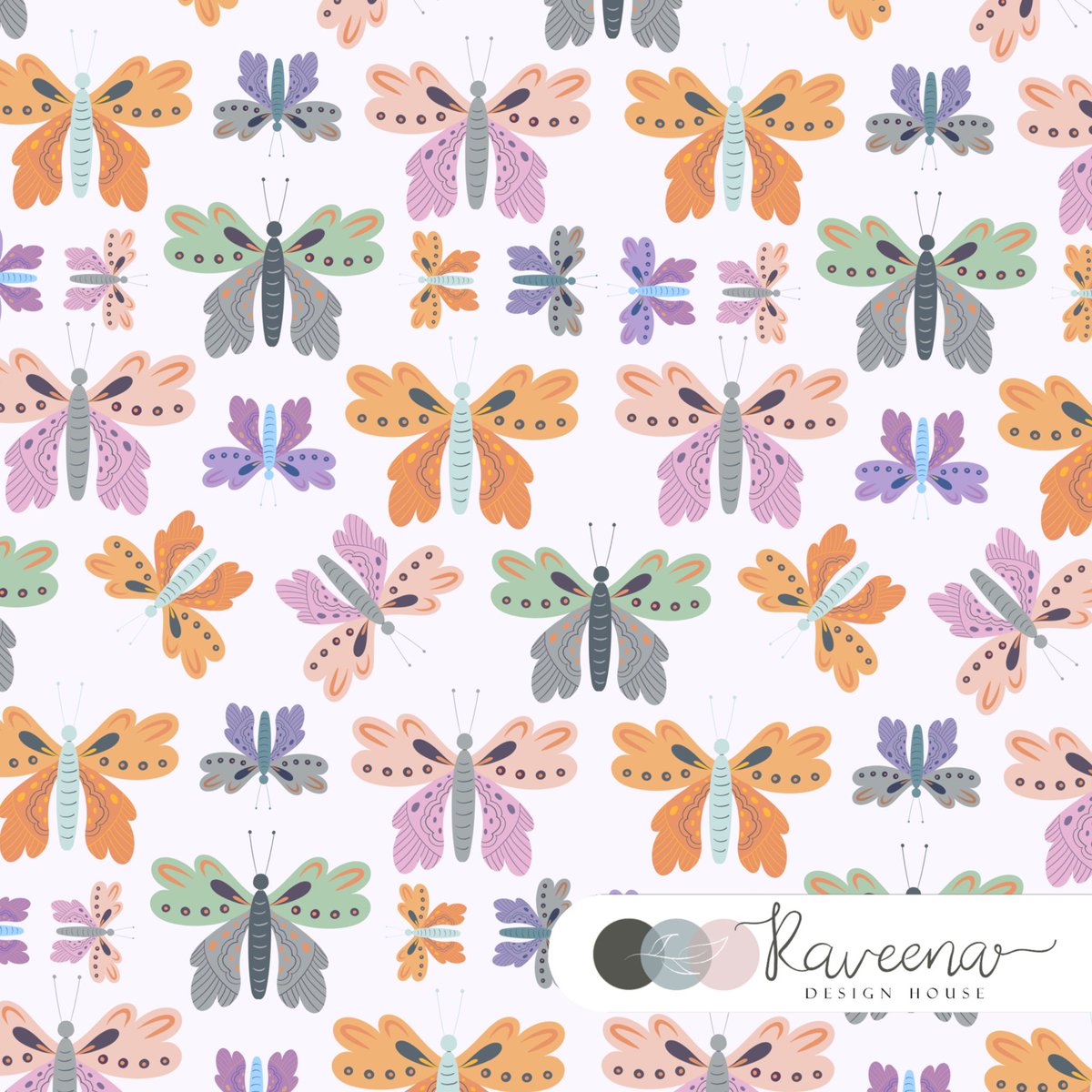 RaveenaBaskaran's tweet image. 🦋 butterfly print #surfacepattern #printdesign #repeatpattern #ArtistOnTwitter #Textiledesign