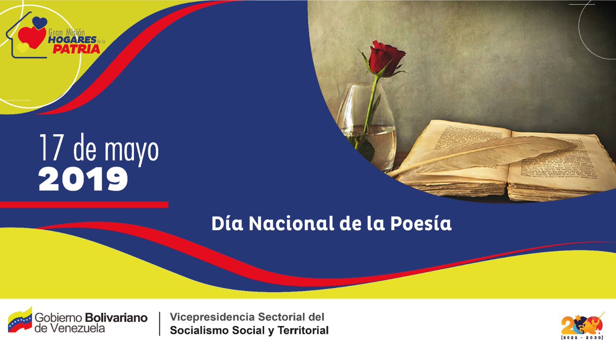 gmhogarespatria's tweet photo. #EFEMÉRIDE📆 | Decretado por el Presidente @NicolasMaduro, el Día Nacional de la Poesía en honor al natalicio de Aquiles Nazoa y a los hombres y mujeres que hacen de esta creación una herramienta cultural, de valores e identidad nacional. ¡Que Viva la Poesía!

#PoesíaParaLaPaz https://t.co/iRiMlv8Jhv