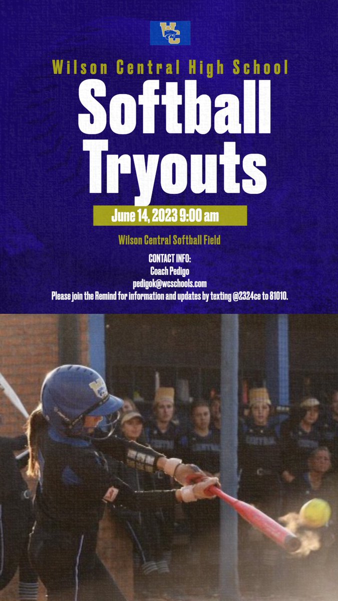 Wilson Central Softball (@softballwchs) on Twitter photo 