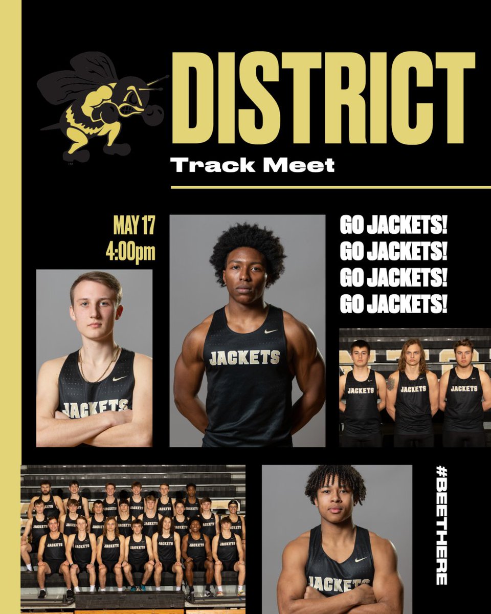 PburgAthletics's tweet photo. It's Yellow Jacket MeetDay! Track &amp; Field heads to St. Francis today for Day 1 of the District Track Meet! #GoJackets https://t.co/ipwScHDta2