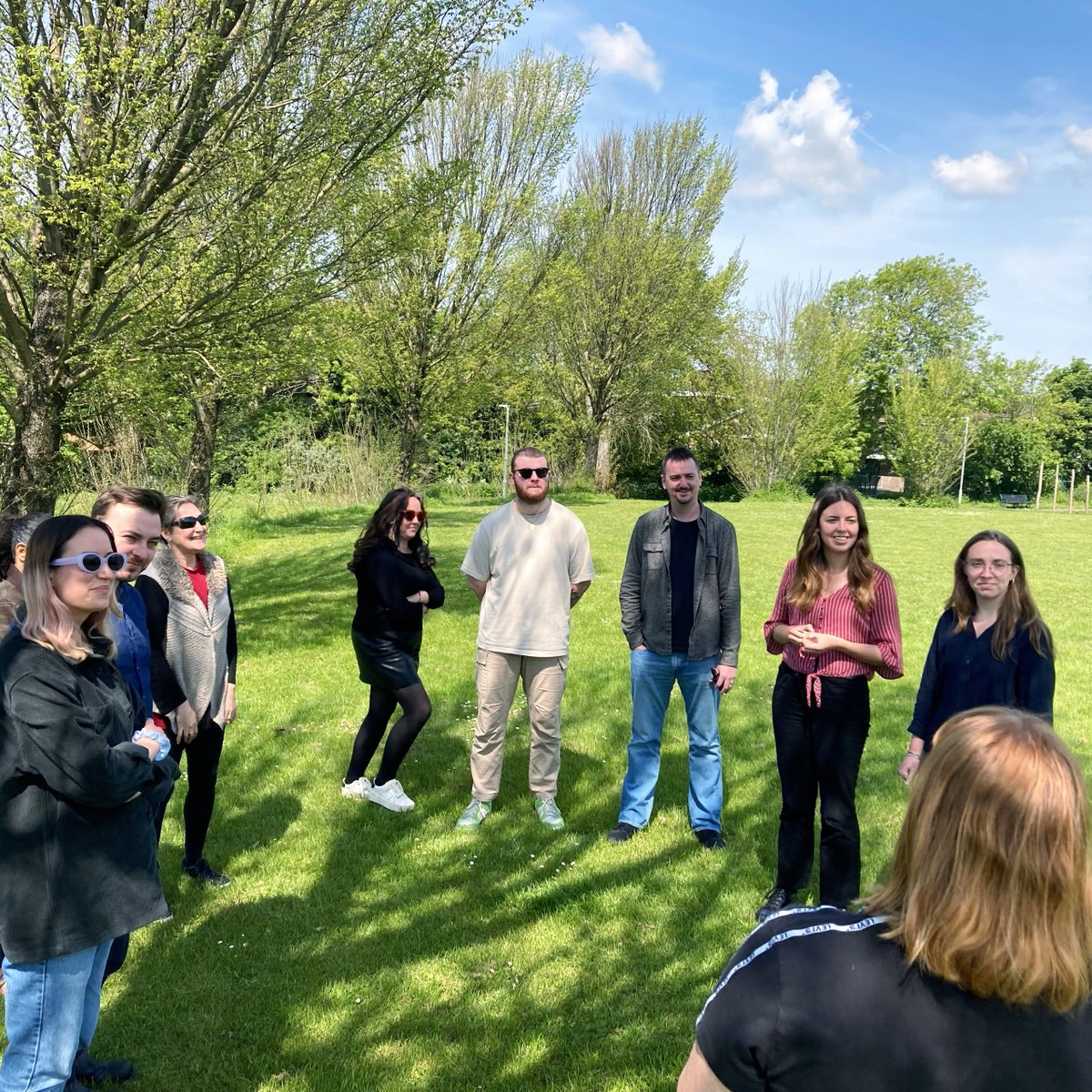🌲 The sun is shining as we undertake our monthly staff wellbeing activity which was a mindful walk around Vale Park 🌲

It was lovely to get outside in nature and take notice of our surroundings 😊 

#concordia #mindful #wellbeing #mindfulwalk