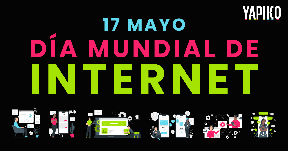 ¡Feliz #DíaMundialDeInternet! 🌐🎉 Desde Yapiko celebramos la conectividad global y la innovación tecnológica👩‍💻👨‍💻 #Internet #Software