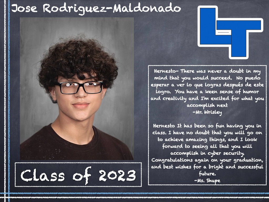 LHSTrojanWay's tweet photo. Senior Celebration Time! Please congratulate the following members the Class of 2023 Trojans! Feel free to say something to our so to be grads!
#StVrainStorm #Classof2023 #WeAreTrojans #LHSTrojanway https://t.co/z2SzZjiJKm