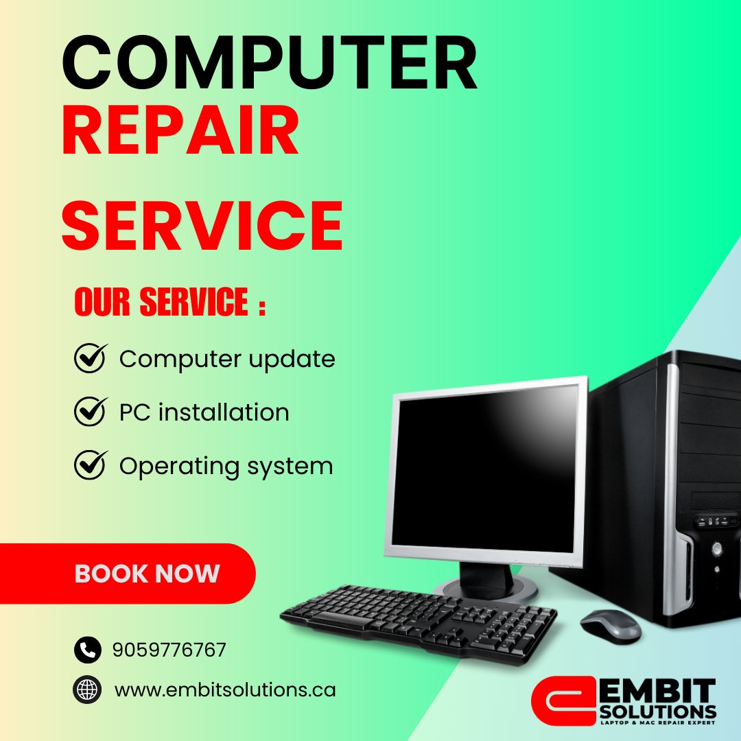 embitsolution's tweet image. We help you to repair or replace your faulty laptop motherboard at a low fixed price of $120+Parts.
𝐅𝐨𝐫 𝐦𝐨𝐫𝐞 𝐢𝐧𝐟𝐨𝐫𝐦𝐚𝐭𝐢𝐨𝐧:
𝗘𝗺𝗮𝗶𝗹 𝗮𝘁: info@embitsolutions.ca
𝐕𝐢𝐬𝐢𝐭 𝐨𝐮𝐫 𝐰𝐞𝐛𝐬𝐢𝐭𝐞: embitsolutions.ca &amp;amp; embitsolutions.myshopify.com
#brampton