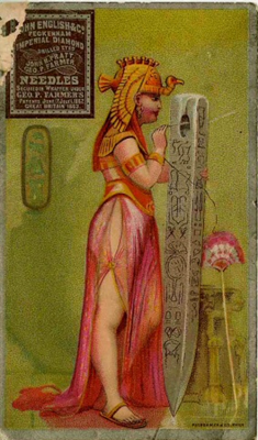 KVMMUMMY's tweet photo. One word, sweet queen:
Of Caesar seek your honour, with your safety. O!
Anthony &amp; Cleopatra
Act 4, Scene 15
#ShakespeareSunday

Sewing needles package from 1890s
Object number: 76.574 https://t.co/nAd96dn5u0