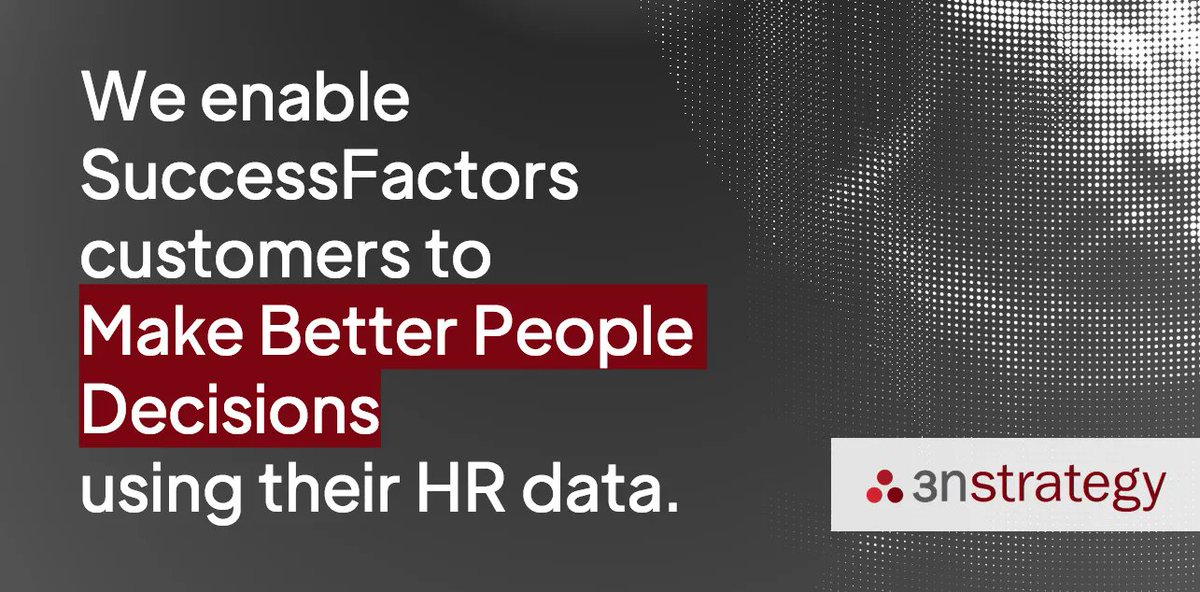 SAP #SuccessFactors customers--have you been considering Report Stories but you don't have the dedicated time and/or resources to commit?  Check out our <a href="/3nstrategy/">3n Strategy</a> Quick Start offer; we'll get you up and running with Stories in 30 days!    

buff.ly/41IBoP0
