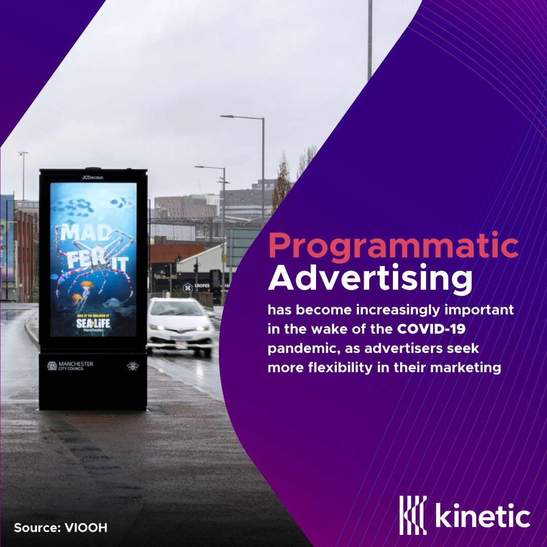 KineticPakistan's tweet image. 𝗣𝗿𝗼𝗴𝗿𝗮𝗺𝗺𝗮𝘁𝗶𝗰 advertising has emerged as a pivotal tool, providing advertisers with the much-needed flexibility and adaptability to reach their target audience effectively.

#PeoplePoweredMarketing #ProgrammaticDOOH #TransformingAdvertising