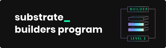mickal's tweet photo. So proud of my team! 🎉
We've achieved Level 2 in the @substrate_io Builder Program. 🏆

Next stop, Level 3! 💪
 @Polkadot @paritytech @Web3foundation https://t.co/Rfj0vCurCy