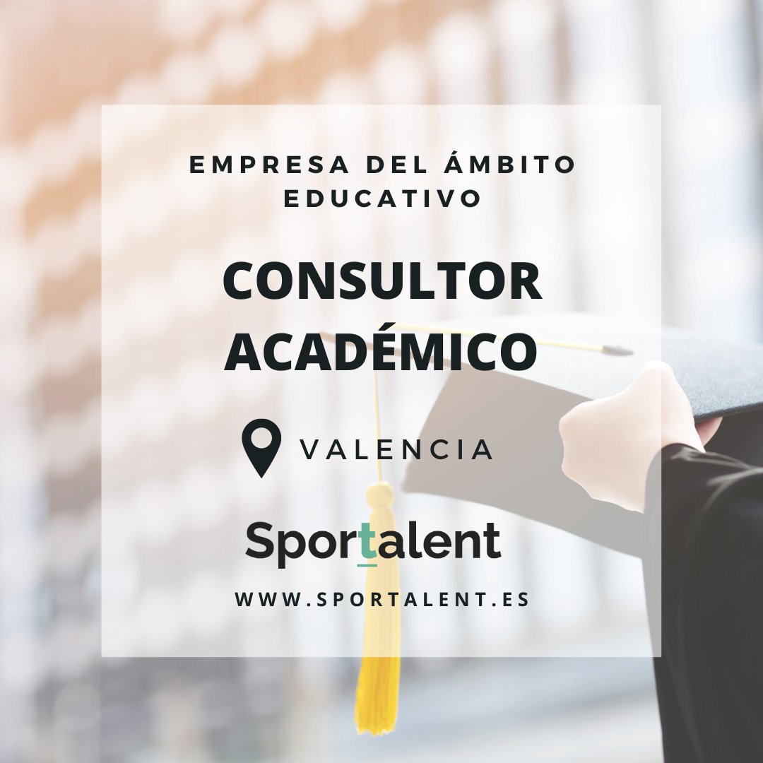 Hemos activado un job en Valencia como Consultor Académico para una empresa que gestiona becas para estudiantes en Universidades americanas. Buscamos un perfil junior con inglés alto, con 2 años de exp y con estudios homologados en España. Inscríbete! 👉lnkd.in/d3eeSyTz