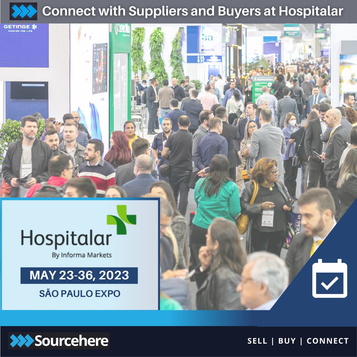 Next week the leading #suppliers and #manufacturers for #HospitalEquipment and #pharmaceutical products will be at #Hospitalar2023. Sign up to #Sourcehere and save time and money finding the right #MedicalEquipment, #MedicalInstruments or #HospitalFurniture for #free today.