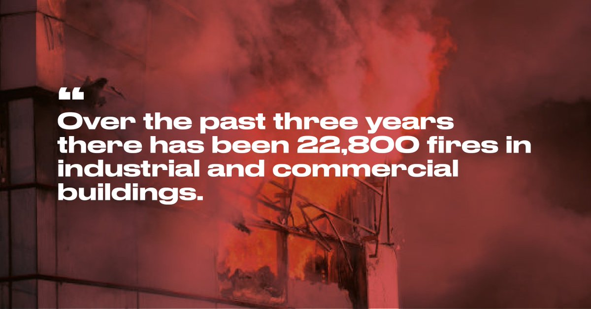 project__fire's tweet image. Fire by the numbers... Since 2010, around half (49%) of #warehouse #fires did not have alarms and just 6% had #sprinklers. More sprinkler facts here - buff.ly/3pQ3rz2