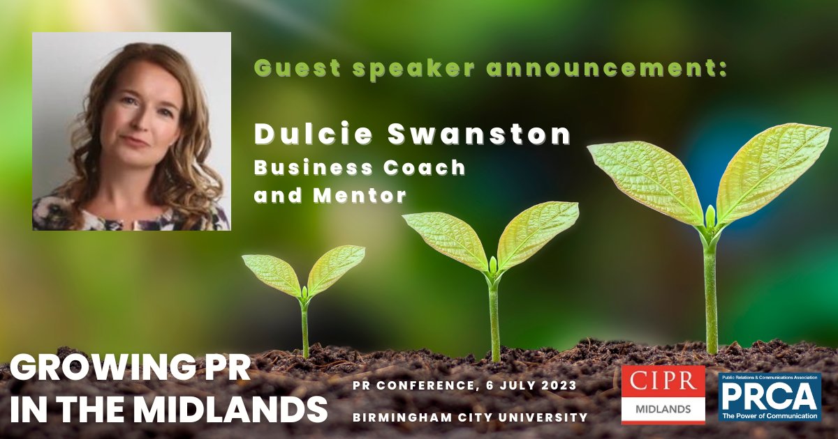 CIPR_Midlands's tweet photo. If you've wondered how to grow your team, you can find out how to do it using neuroscience insights. Leadership expert, Dulcie Swanston, is one of our key speakers at our 6th July annual conference with @PRCA_Midlands
https://t.co/SdVbTr38aE
#GrowingPRintheMidlands #CIPR https://t.co/RdXJ3H62Nm