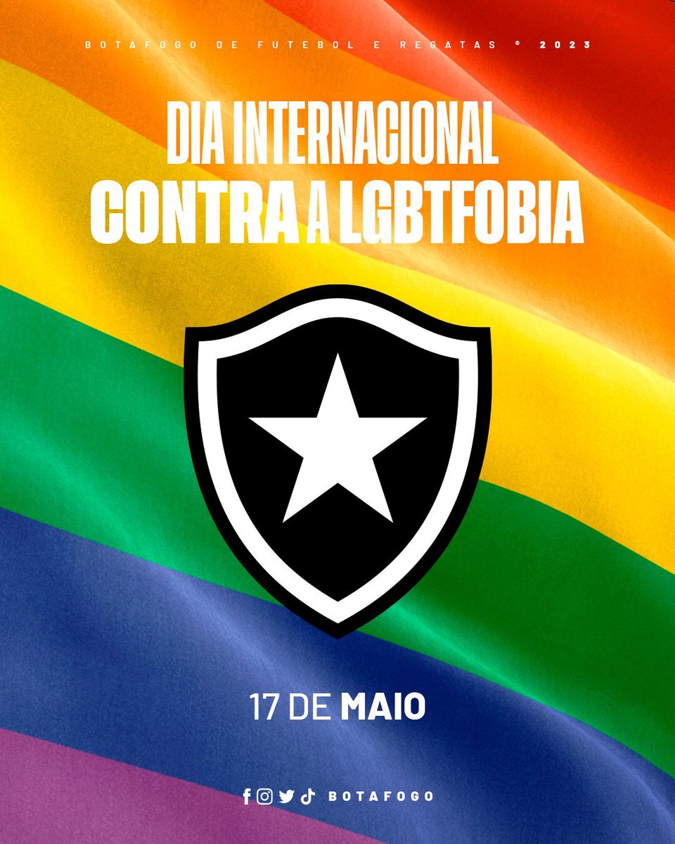 LGBTfobia é crime! 

O Botafogo aproveita a data para se posicionar totalmente contra gestos e cantos homofóbicos nos estádios. O Clube acredita que o futebol tem papel importante e educativo na sociedade e deve servir de exemplo para a evolução e inclusão em todos os segmentos.