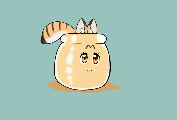 ネコは液体であることを証明するサーバルちゃ