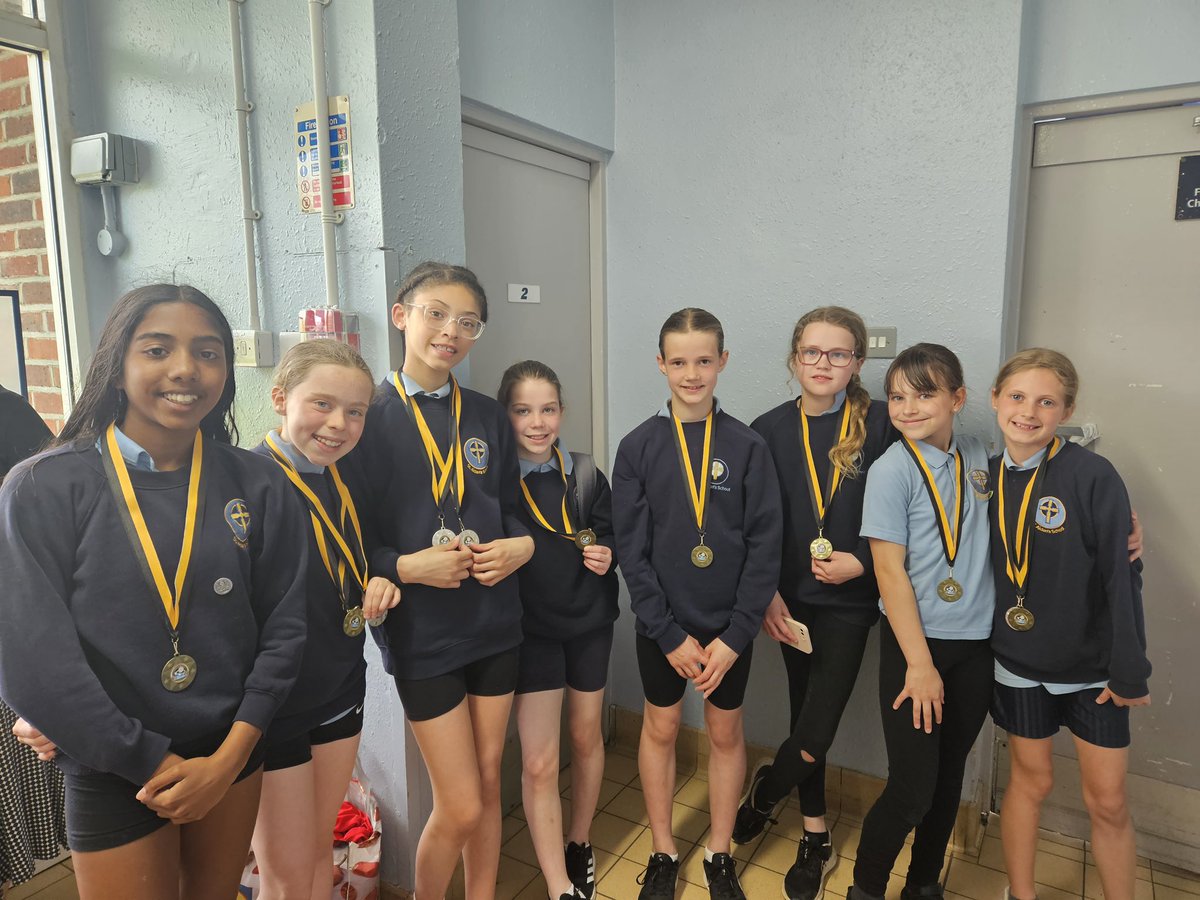 We may be without a convenient pool option at present but that didn’t stop our swimming team today in the Catholic swimming gala. Lots of individual medals and we also won the small schools cup as well as coming third overall. Fab. 
Our thanks to @StChads_Croydon for organising.