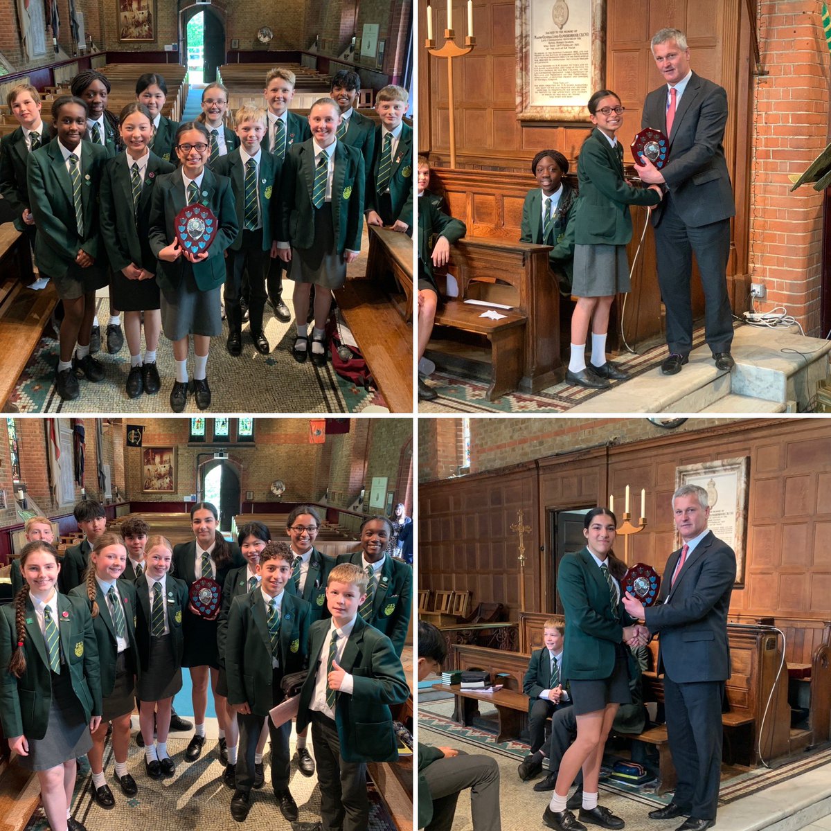 Speak Out Finals 2023. Year 7 and 8 finalists with the winning student receiving the Speak Out public speaking trophy from the Head. Creative, passionate, humorous advocacy across a huge spectrum of topics. Well done to all. #publicspeaking #personaldevelopment