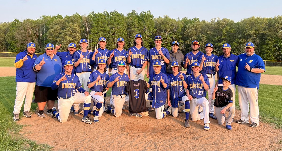 SDMauston's tweet photo. Congratulations to our Golden Eagles 
Baseball Team for clinching the South Central 
Conference Championship! 🏆 

Mauston finishes 9-1 in conference play and is 15-2 
overall. 💙⚾️💛 👏 

#OneTeam https://t.co/pEoxeXV19p